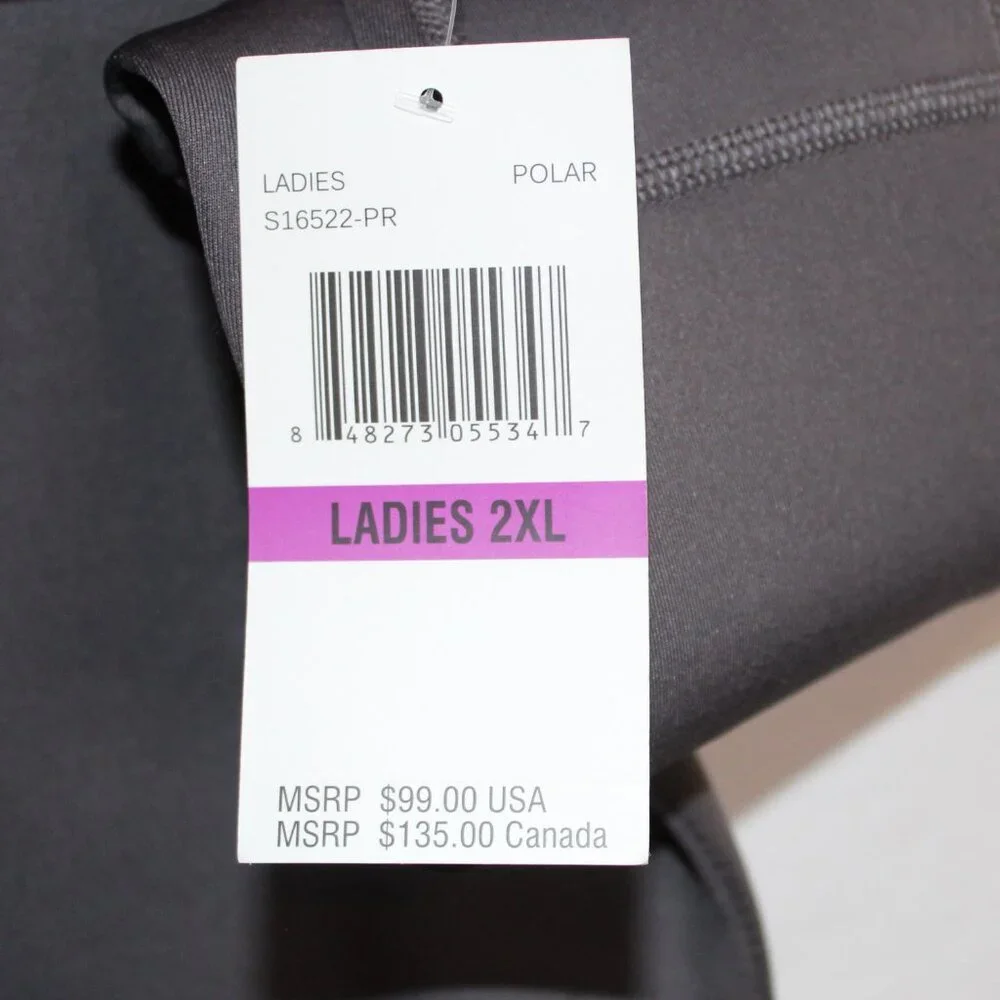 Spyder BNWT Ladies' Venom Full-Zip gray jacket with pockets XXL - Picture 4 of 10
